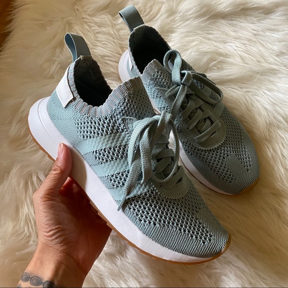 adidas Shoes - WOMEN'S ADIDAS FLASHBACK PRIMEKNIT GREEN SNEAKERS